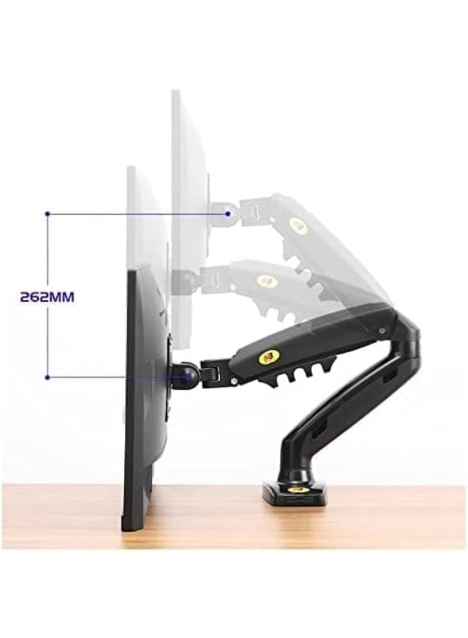northbayou Full Motion Gas Strut Monitor Arm Desk Mount for 17–30 Inch Screens, Swivel Tilt Adjustable, Supports 2–9kg - Image 3